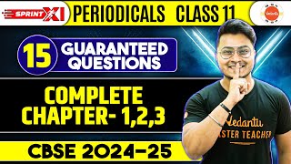 Class 11 Physics Complete NCERT Chapter 1 2 amp 3 15 Guaranteed Questions for Periodic Test CBSE [upl. by Haisoj]