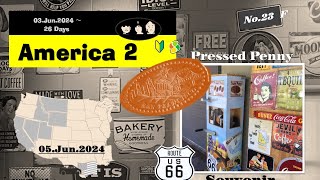 【America2 No23】05Jun2024 １セントで作るペニー記念硬貨 ペニー・プレス・マシーン [upl. by Tesil]