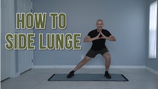 HOW TO FOR BEGINNERSHOW TO DO SIDE LUNGESHOW TO SIDE LUNGE EXERCISE [upl. by Adyht]