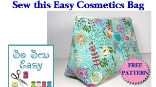 Sew an easy cosmetics bag [upl. by Annil]