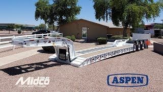 Aspen 55 Ton60 Ton Lowboy Trailer [upl. by Welch]