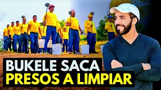 Bukele saca a reos a limpiar calles y construir colegios [upl. by Marybelle]