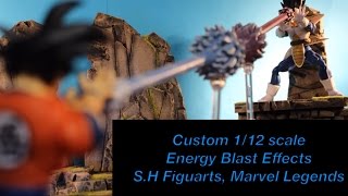 Custom Energy Blast Effects For SH Figuarts Marvel Legends Figma Kamehameha amp Galick Gun [upl. by Steady]