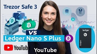 Trezor Safe 3 vs Ledger Nano S Plus Best Crypto Wallet for 2024 [upl. by Mairim]