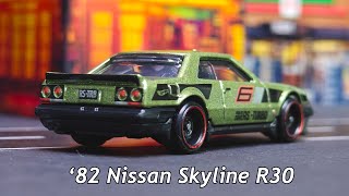 82 Nissan Skyline R30  Hot Wheels FJV44 [upl. by Oinotnas676]