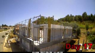 Time Lapse Cantiere ECOdomus Sardegna Sistema Costruttivo Carbon ED SYSTEM [upl. by Minor]