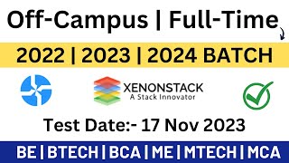 Xenon Stack OffCampus Drive 2023  2022  Beaconstac Hiring 2023  2024 BATCH  Exm Date 17 Nov [upl. by Drud724]