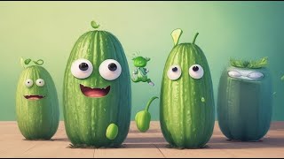 Meet the Cucumber A versatile Vegetable Kids learning videos with fun  Nursery rhymes and Songs [upl. by Carder696]