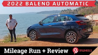 2022 Maruti Baleno AGS Automatic Review amp 190km Mileage Run  Top Model Alpha Petrol  91Wheels [upl. by Cirilo]