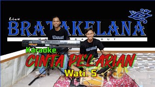 CINTA PELARIAN Karaoke KENDANG RAMPAK Version  Wati S [upl. by Hagai549]