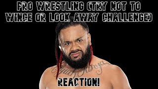 Lives on the line  Pro Wrestling Try Not to Wince or Look Away Challenge REACTION [upl. by Silvan718]