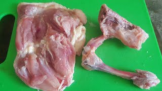 HOW TO DEBONE LEG QUARTER  DEBONING CHICKEN LEG AND THIGH [upl. by Eilyac]