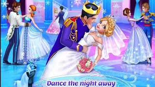 ice Princess wedding ll wedding cartoon ll doll wala cartoon ll fashion salon gamemy makeup video [upl. by Arraek]