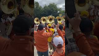 UT University of Texas Longhorns Show Band of Southwest arrives at Michigan game in Big House 2024 [upl. by Garrard]