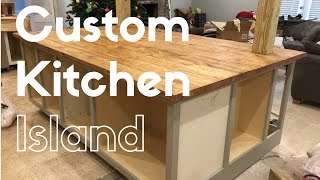 Custom Kitchen Island Build [upl. by Myron113]