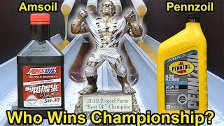 Amsoil or Pennzoil which wins Championship Lets find out [upl. by Newg]