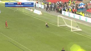 Russia vs England  Highlights  Danone Nations Cup 2013 [upl. by Atirihs337]