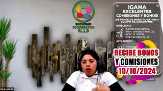 Recibe Bonos y Comisiones 10102024 IUSAsesores AseguramientoIMSS [upl. by Yroggerg]