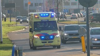 A1 Sanquin en verschillende ambulances met spoed door Deventer en Zwolle [upl. by Harald315]