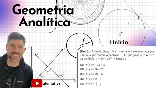 GEOMETRIA ANALÍTICA  Unirio [upl. by Ravahs277]