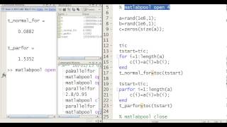 MATLAB Parallel For Loops [upl. by Waldman]