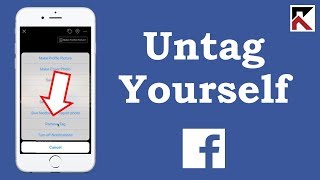 How To Untag Yourself From A Photo Facebook iPhone [upl. by Larue898]