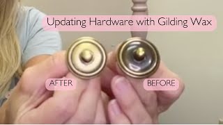 Updating hardware with Dixie Belles Gold Gilding Wax [upl. by Yerocaj]