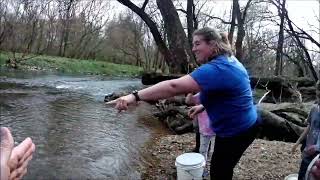 Trout Stocking Wissahickon 20240326 [upl. by Einnoc]