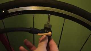 How to Inflate a Bicycle Tire Presta Valve [upl. by Saiasi]