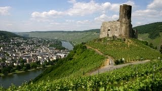 BernkastelKues in Mosel in Germany  travel video about German Moselle Valley [upl. by Starinsky]