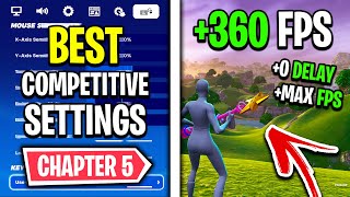 The BEST Competitive Settings in Fortnite Chapter 5 🔧 FPS Boost  0 Input Delay [upl. by Rori]