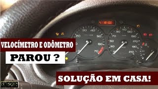 VELOCIMETRO E ODOMETRO DO PEUGEOT 206 PAROU  SOLUÇÃO [upl. by Catton315]