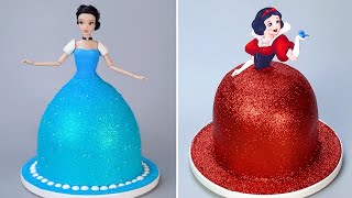 Very Beautiful Princess Cake Recipe  Tsunami Cake  So Yummy Cake Birthday Decorating Idea [upl. by Mae]