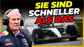 HELMUT MARKO SAGT DASS MERCEDES BESSER IST ALS ES SCHEINT  FORMEL 1 [upl. by Seidnac]