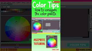 Aseprite TutorialColor Tips How to configure the Color PalettePixel Art [upl. by Aloivaf]