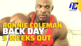 A Day in the Life of Ronnie Coleman Back Day 5 weeks out from Mr Olympia  Ronnie Coleman [upl. by Ynnor179]