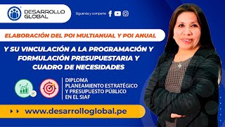 Elaboración del POI Multianual y POI Anual y su Vinculación a la Programación y Formulación [upl. by Conchita153]