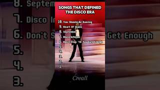 Songs That Defined The Disco Music Era discomusic 80smusic disco [upl. by Aroved162]