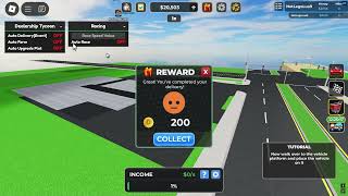 🏎️Delivery Event  Dealership Tycoon op auto delivery auto farm and auto race script [upl. by Durgy]