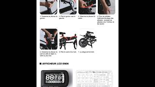 Alfawise X1 Folding Electric Bike User Manual in multi languages [upl. by Yenoh]