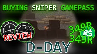 DDAY SNIPER IS IT WORTH IT REVIEW ROBLOX [upl. by Higley587]