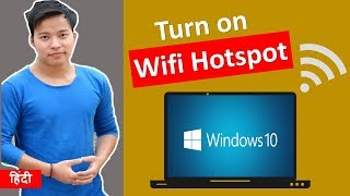 How to Create  Enable a WiFi Hotspot in Windows 10 PC Without Software  Hotspot kaise banaye [upl. by Sharia]