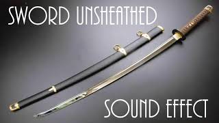 Sword Unsheathed Sound Effect  High Quality copyright free  copyright free Sword Unsheathed Sound [upl. by Einoj]