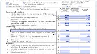 How to fill out Form 1040X Amended Tax Return [upl. by Bum]