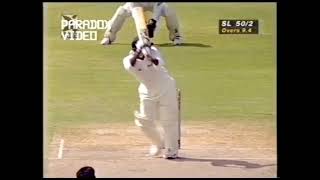 Aravinda de Silva batting Elegant 97 Sharjah Akai Singer Cup 1997 Sri Lanka Vs Pakistan [upl. by Acirret]