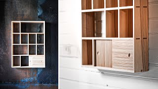 4K Silent Woodworking Building a Shelf with Dovetails amp Detailed Joinery – Full Process [upl. by Bashemath]