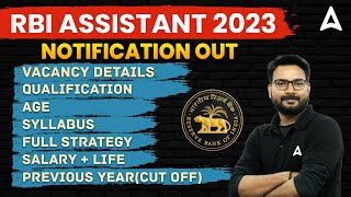 RBI ASSISTANT 2023 NOTIFICATION  RBI Assistant Vacancy Salary Syllabus Age  Full Details [upl. by Jc]