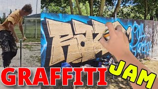 GRAFFITI JAM mission insane GOLDEN piece 😇😇RAW video [upl. by Tadio]