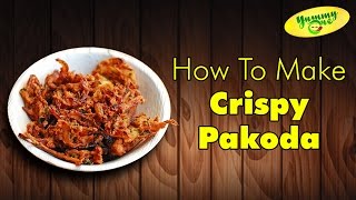 How To Make Onion Pakoda  South Indian Snacks  Monsoon Special  Yummy One [upl. by Irolam]