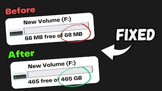 HDD or SSD Drive Not Showing Full SizeCapacity 2023 Instant FIX [upl. by Nirro]